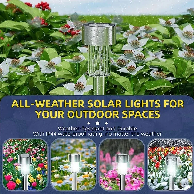 Solar Waterproof Lighting Mini Camping Light Stainless Steel Courtyard Light Lawn Courtyard Garden Path Outdoor Landscape Light