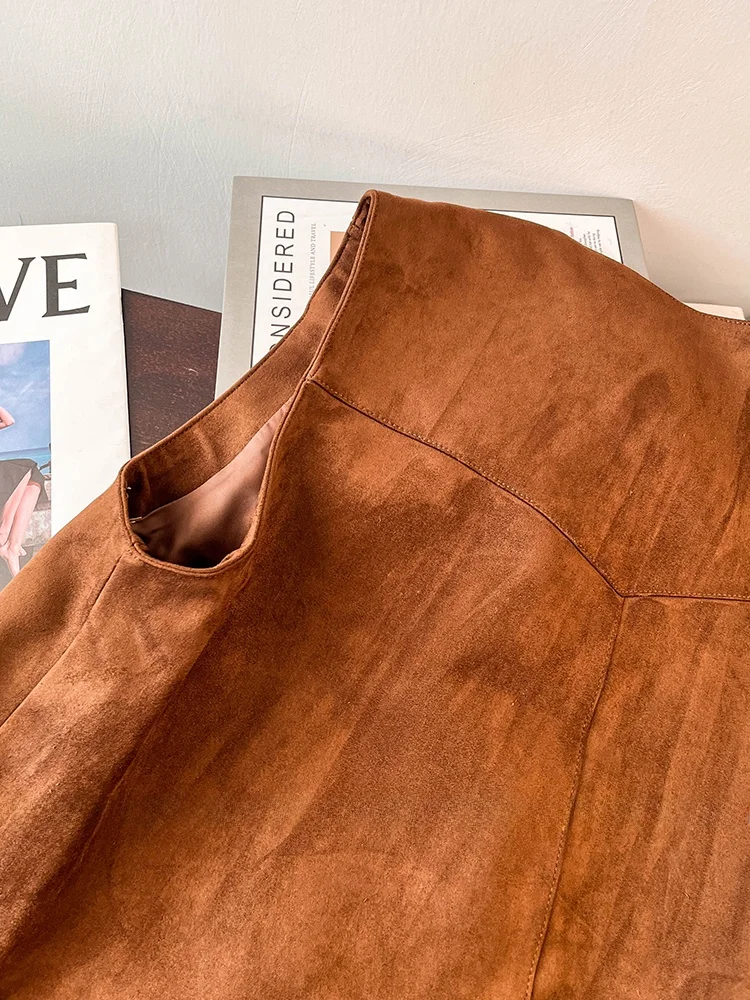 레트로 V넥 여성 조끼 2025 봄 루즈 레이어링 숄더 코트 탑 버튼 레귤러 길이 싱글 버튼 단색