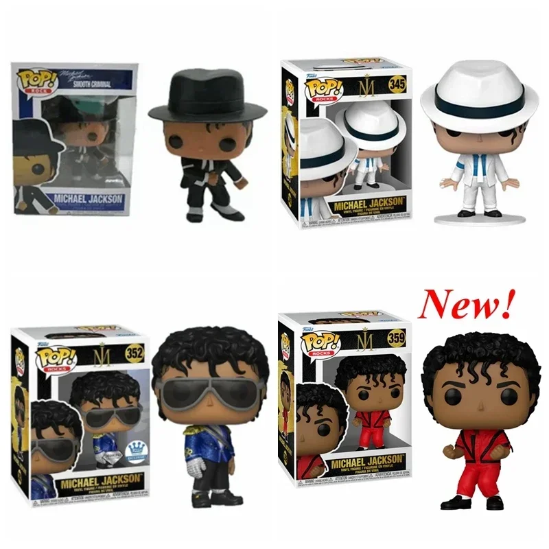 Nuevos FUNKO POP 2026: Cantantes y Estrellas de la Música # 24 # 345 Michael Jackson # 352 # 359 Figuras de Juguete, Muñecos de Vinilo Coleccionables, Modelos para Regalos