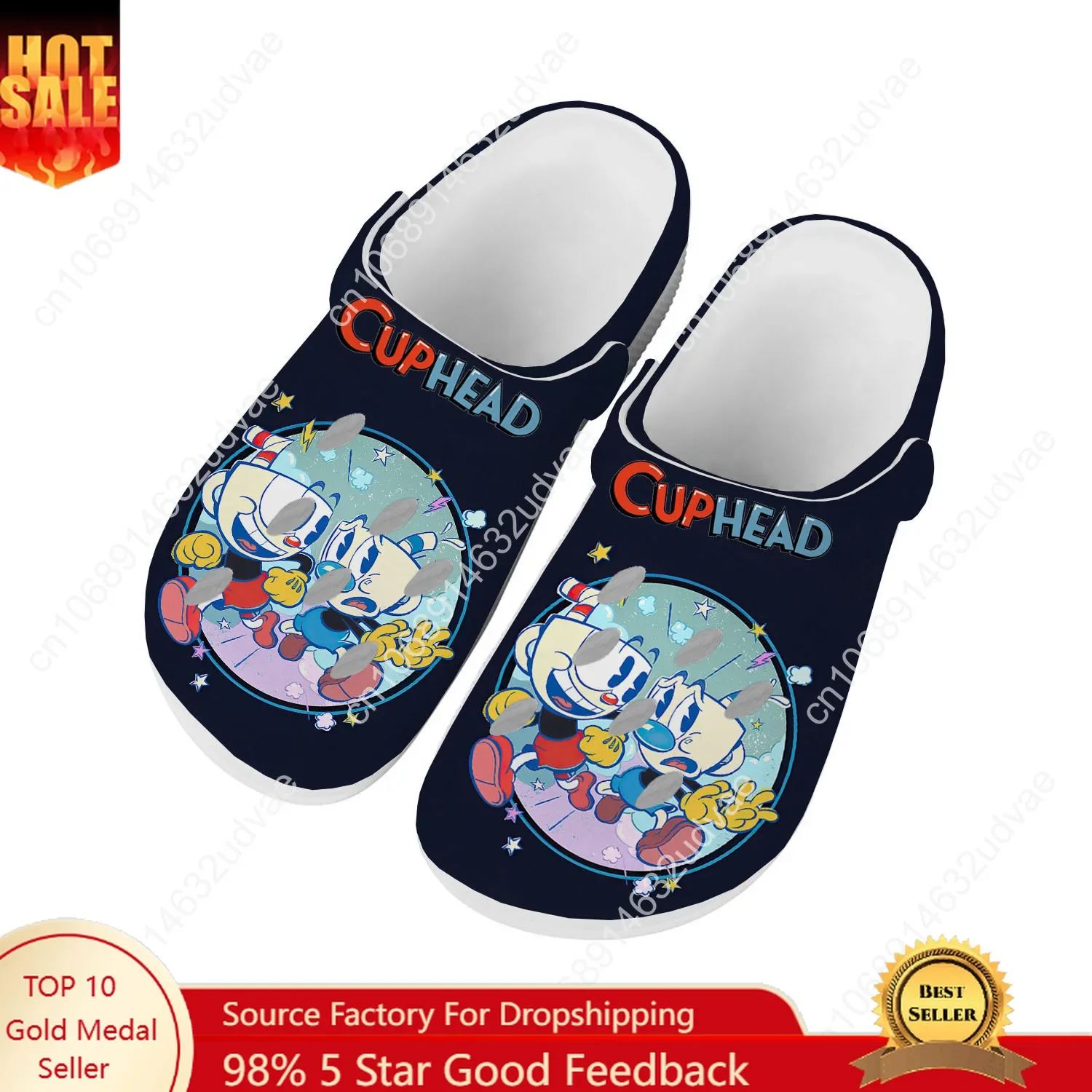 

Cupheads Water Shoes Mens Womens Comfortable Fashion Home Garden Clogs Customizd Sandals Beach Breathable Hole Slippers