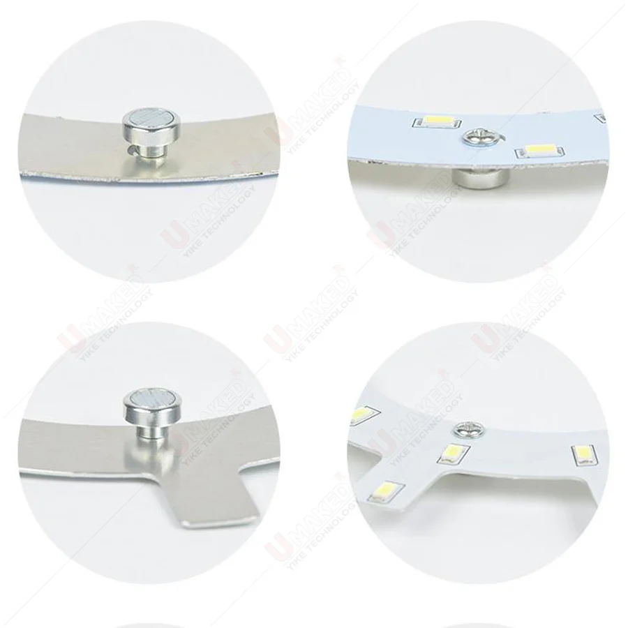 (10PCS) M3 H:8-10 mm magnetic screw for led light, Magnet kits for lamp fitting.for led ceiling light pcb plate fix on walls