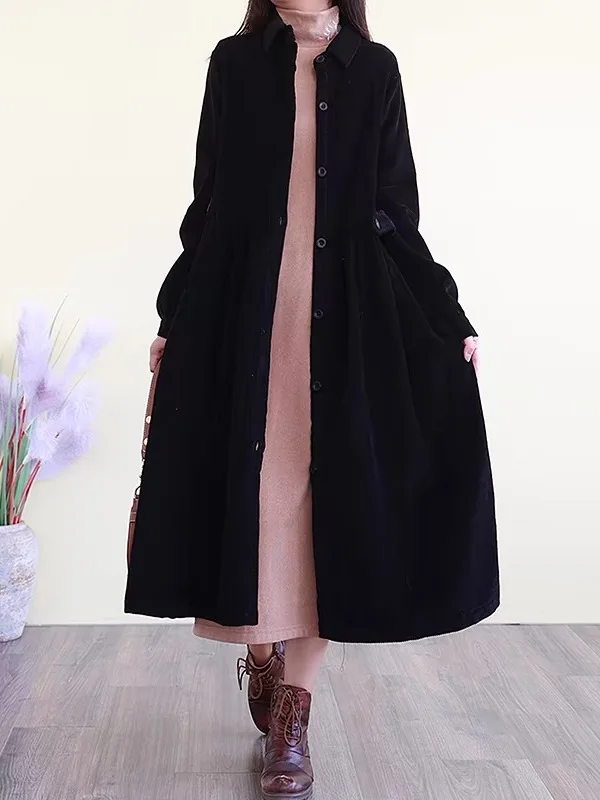 الرجعية الفنية سروال قصير سترة واقية Jaet فضفاض مخطط الخريف الشتاء معطف المرأة Faion ملابس خارجية معطف القطن مريحة