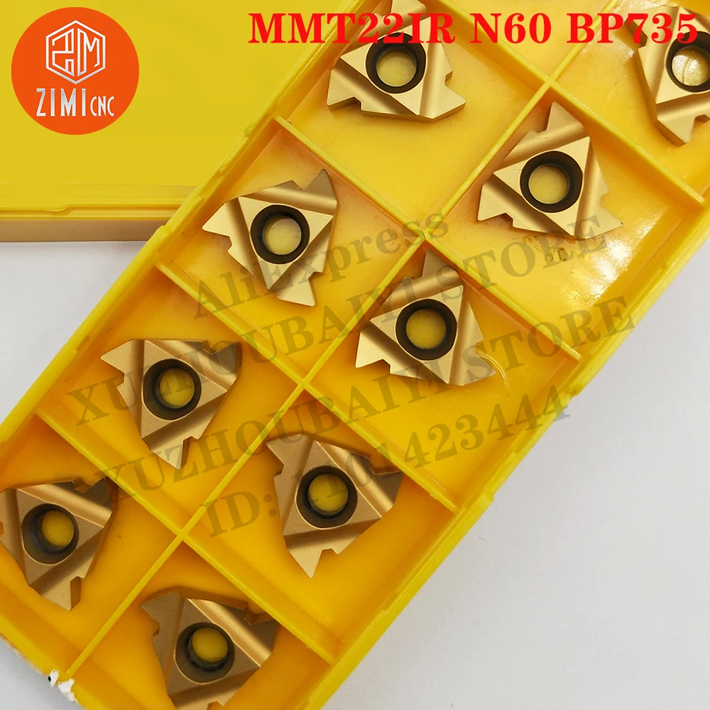 MMT22IR N60 BP735 إم إم تي 22IR N60 أدوات تحول الموضوع أدخل أدوات CNC تحول إدراجات خيط القطع الميكانيكي أدوات مخرطة معدنية