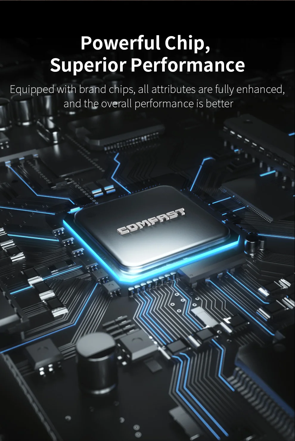 Comfast 300mbps roteador sem fio doméstico 2.4ghz 4*5 dbi antenas wps/botão de reinicialização qca9531/9533 chip 5*100mbps rj45 portas wan/lan