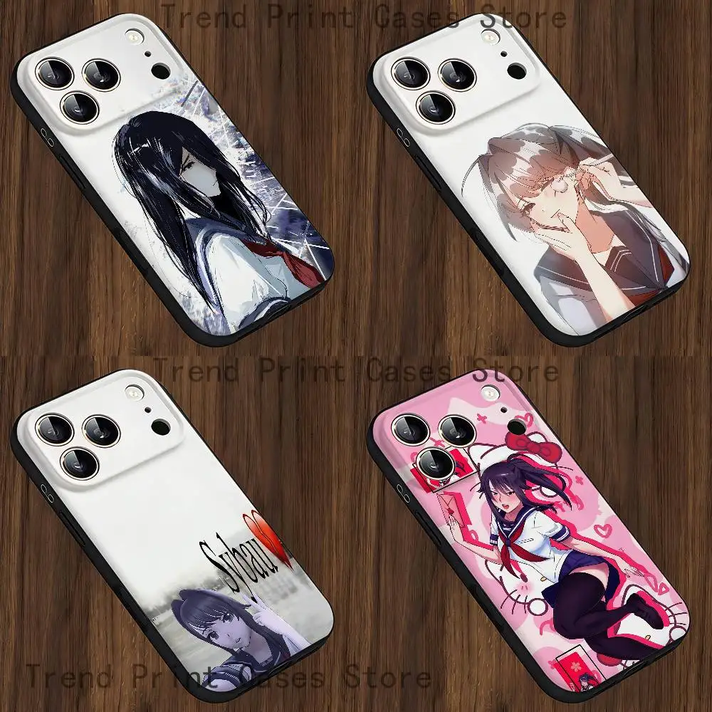 

Y-Yandere Simulator Ayano Aishi Phone Case For iPhone 15,16,12,13,14,11,17,Pro,Max,Plus,E,Air,Mini TPU Cover