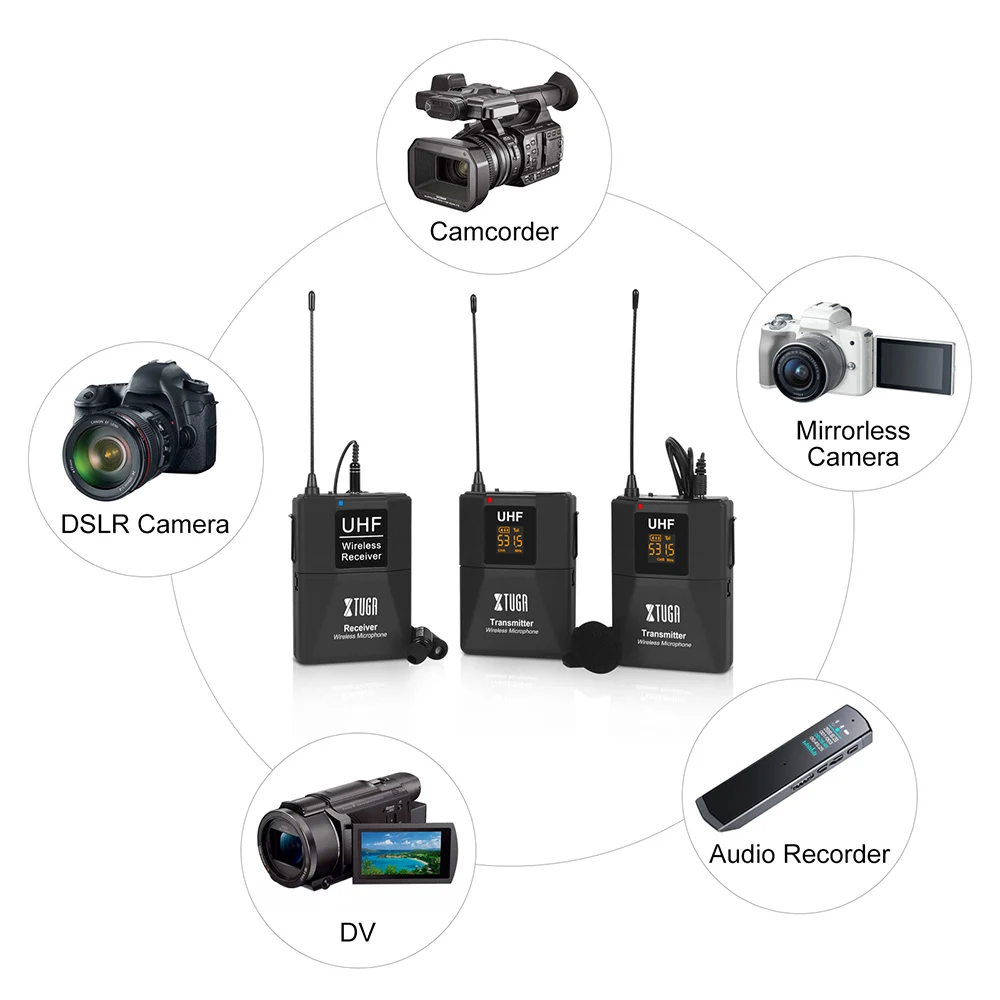 Dieci articoli TLF Xtuga Microfono lavalier per interviste di alta qualità per telefono e
