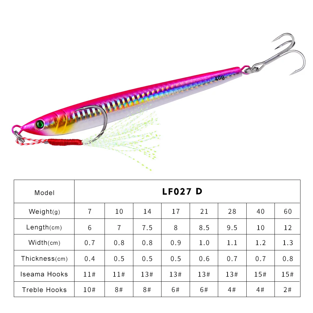 BEROS Metal Casting Jig 10G 30G 40G 60G Shore Drag Cast Jigging Spoon Fishing Lure Artificial Bait Tackle Lures Fishing