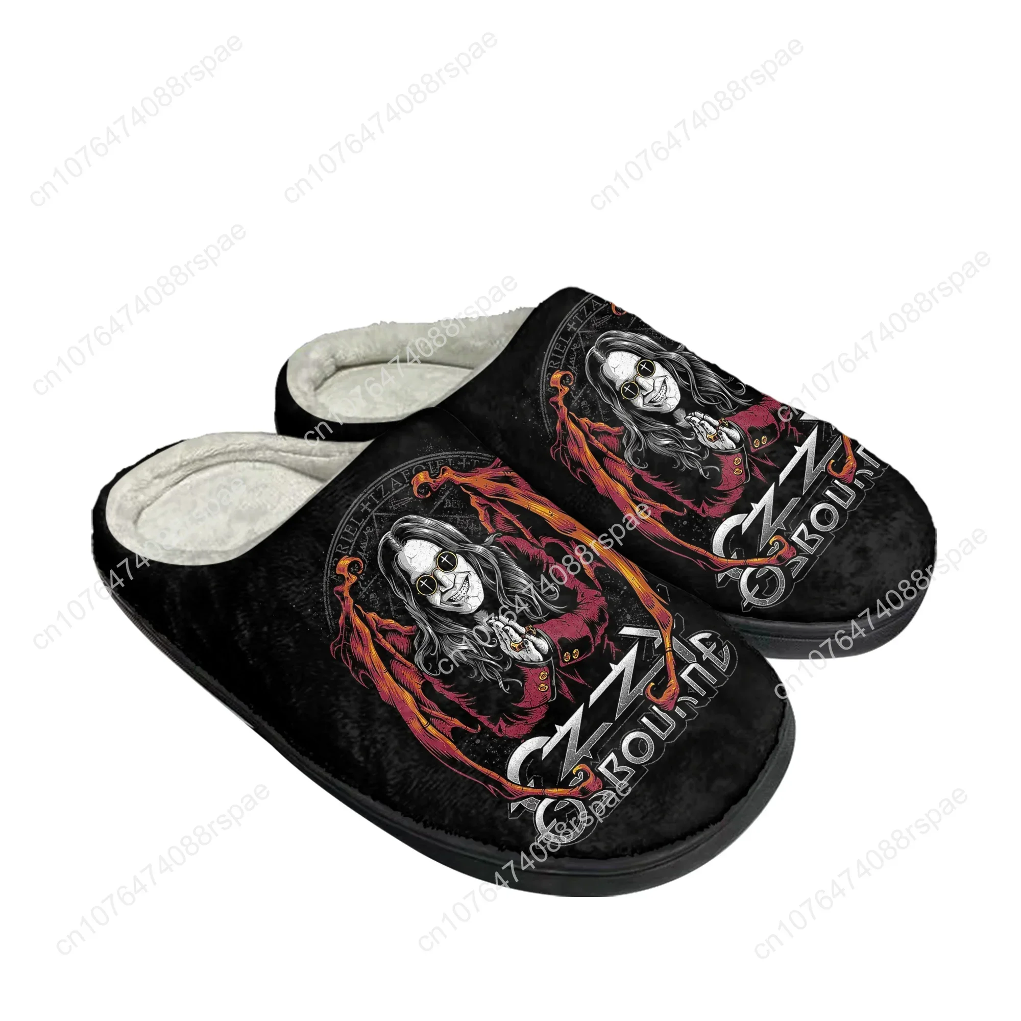 Ozzy Rock Singer Osbourne Home Cotton Custom Slippers Mens Womens Sandals Plush Casual Keep Warm Shoes Couple Thermal Slipper