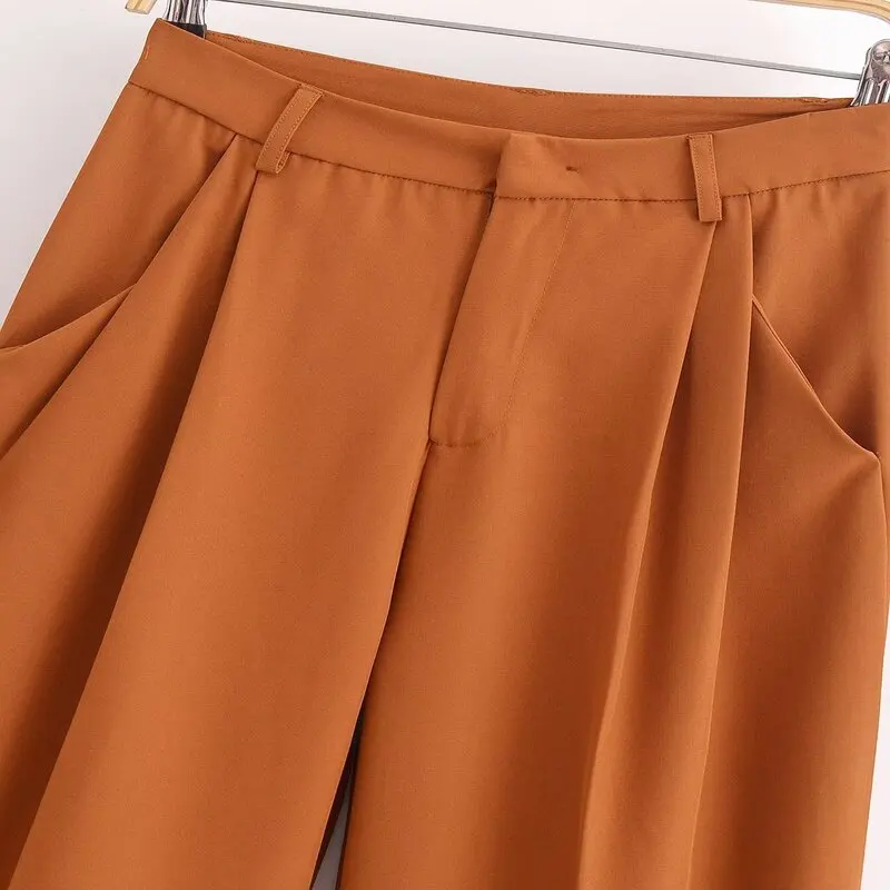 Afslankende damesbroek met wijde pijpen Woon-werkverkeer Herfst Winter Nieuwe collectie Veelzijdige lange broek Comfortabele pasvorm Busin Casual