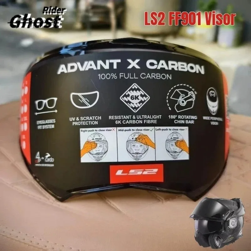

Original LS2 Motorcycle Half Helmet FF901 Original Lens Black Lens Color Visors LS2 AIRFLOW II Helmet Accessories