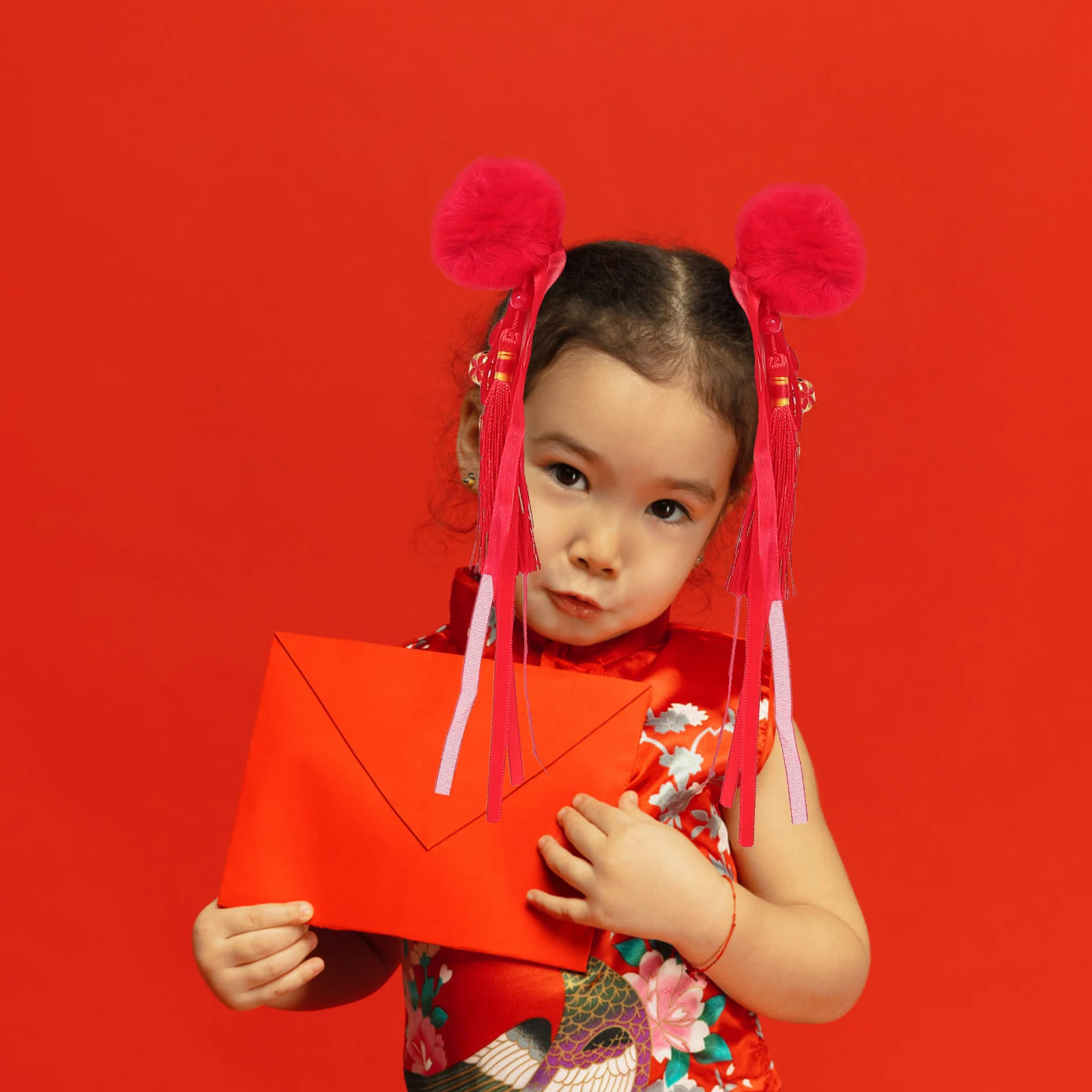 

2 Pairs Girls Headdress Hanfu Hair Accessories Fabric Chinese Culture Stage Daily Life Durable Lightweight