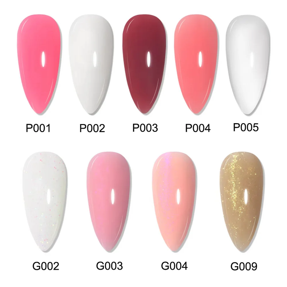 150g Nail Builder & Extension Gel Soft Painless Quick Building Gel UV Gel Clear Pink Nude Extending Paper Forms Medium Viscosity