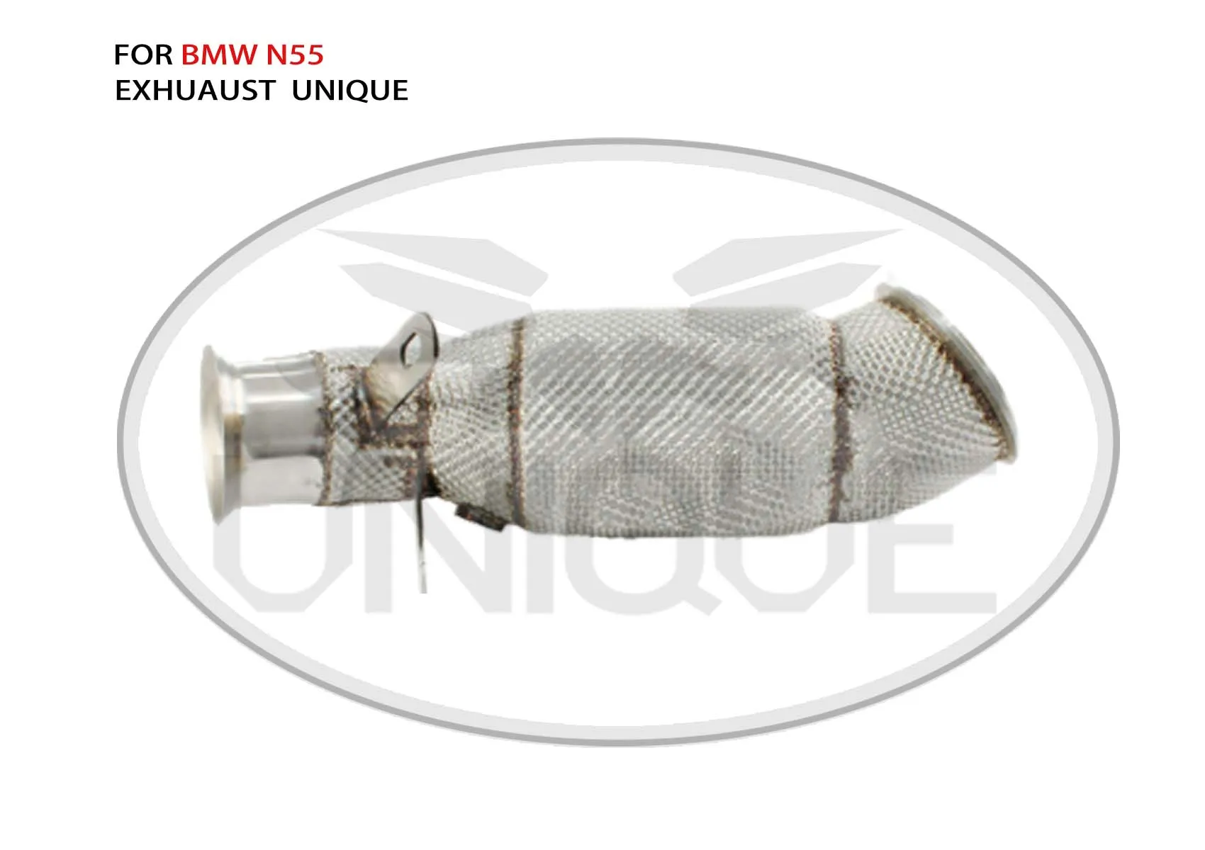 

UNIQUE Exhaust System High Flow Performance Downpipe for BMW 535i N55 3.0T Car Accessories With Catalytic Converter Header