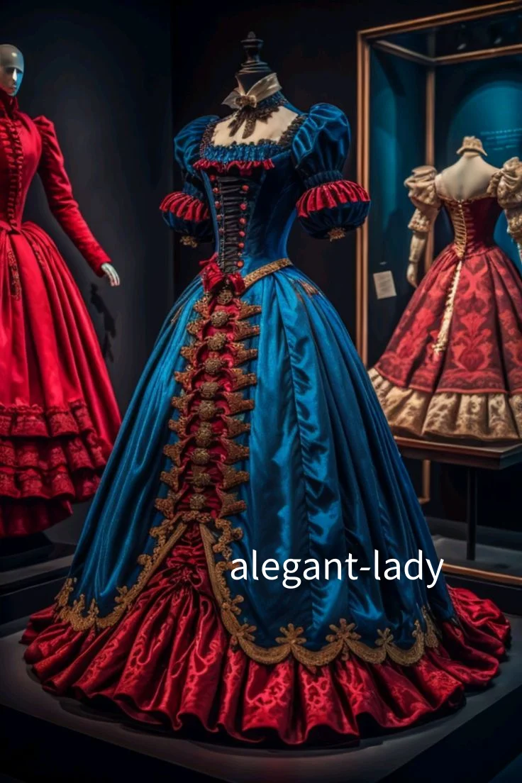 مخصص خمر الكرة القوطية ثوب الأزهار زين مشد مطرز الفيكتوري ثوب مسائي مناسبة خاصة الملابس تأثيري حلي #1