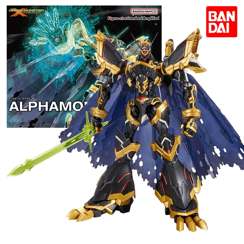 Bandai Original Figure-rise Standard Amplified Digimon Adventure ALPHAMON Anime Action Figure Assembly Model Kit Robot Toy Gift