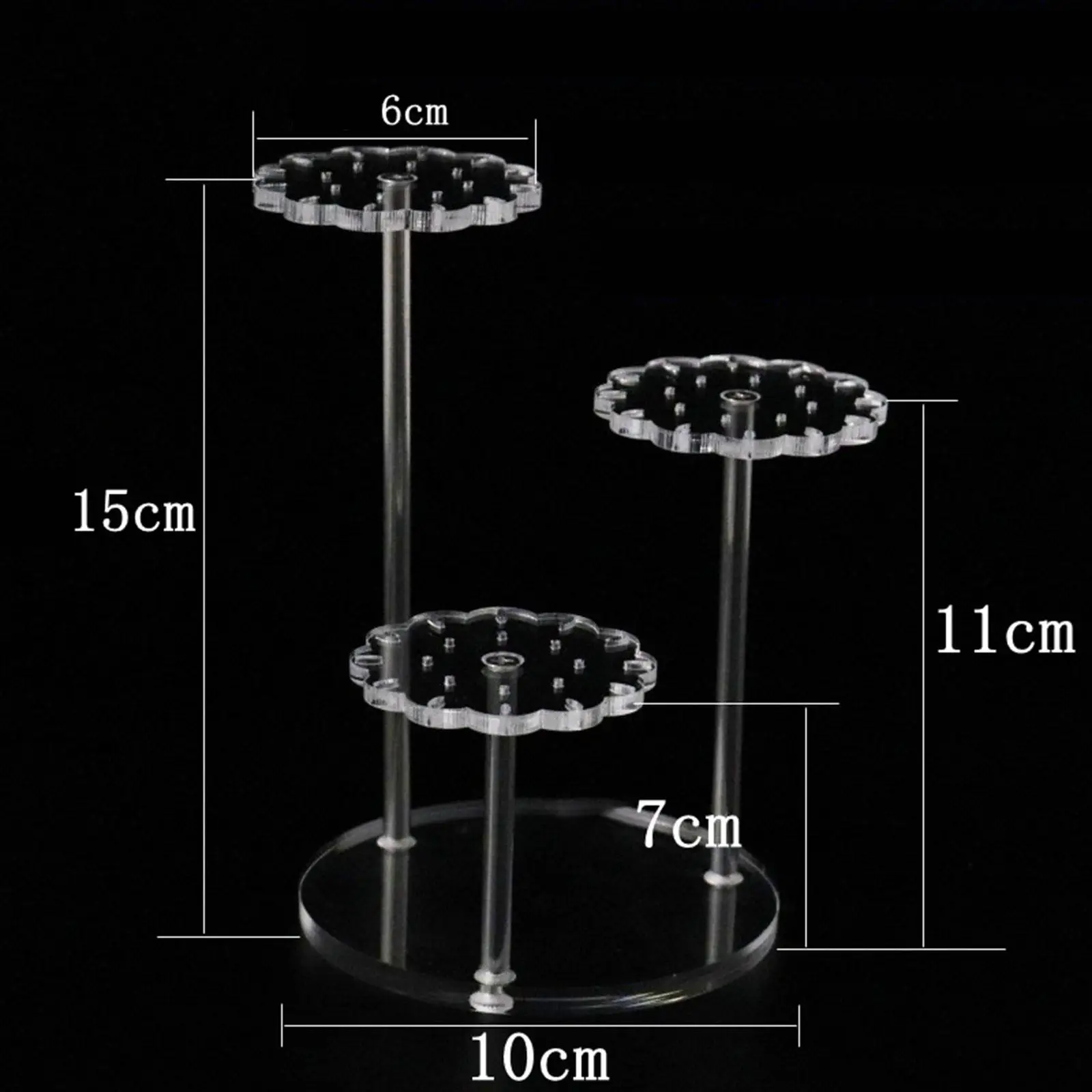 

Acrylic Earrings Display Rack, 3 Tier, Accessories, Clear Earring Display Stand, Earrings Organizer, for Countertop, Bedroom