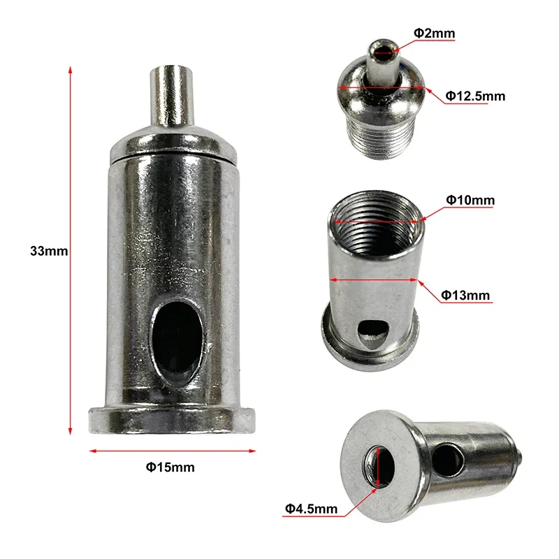 Hanging Wire Fitting for Steel Cable, Parafuso Fixo, Lifting Stainless Steel Rope, Usado sem Teto, 4 Packs