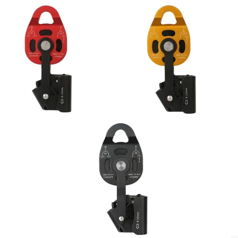 

A0KE Aluminum Alloy One-way Pulley Heavy Objects Lifting Tool Pulley Blocks Device