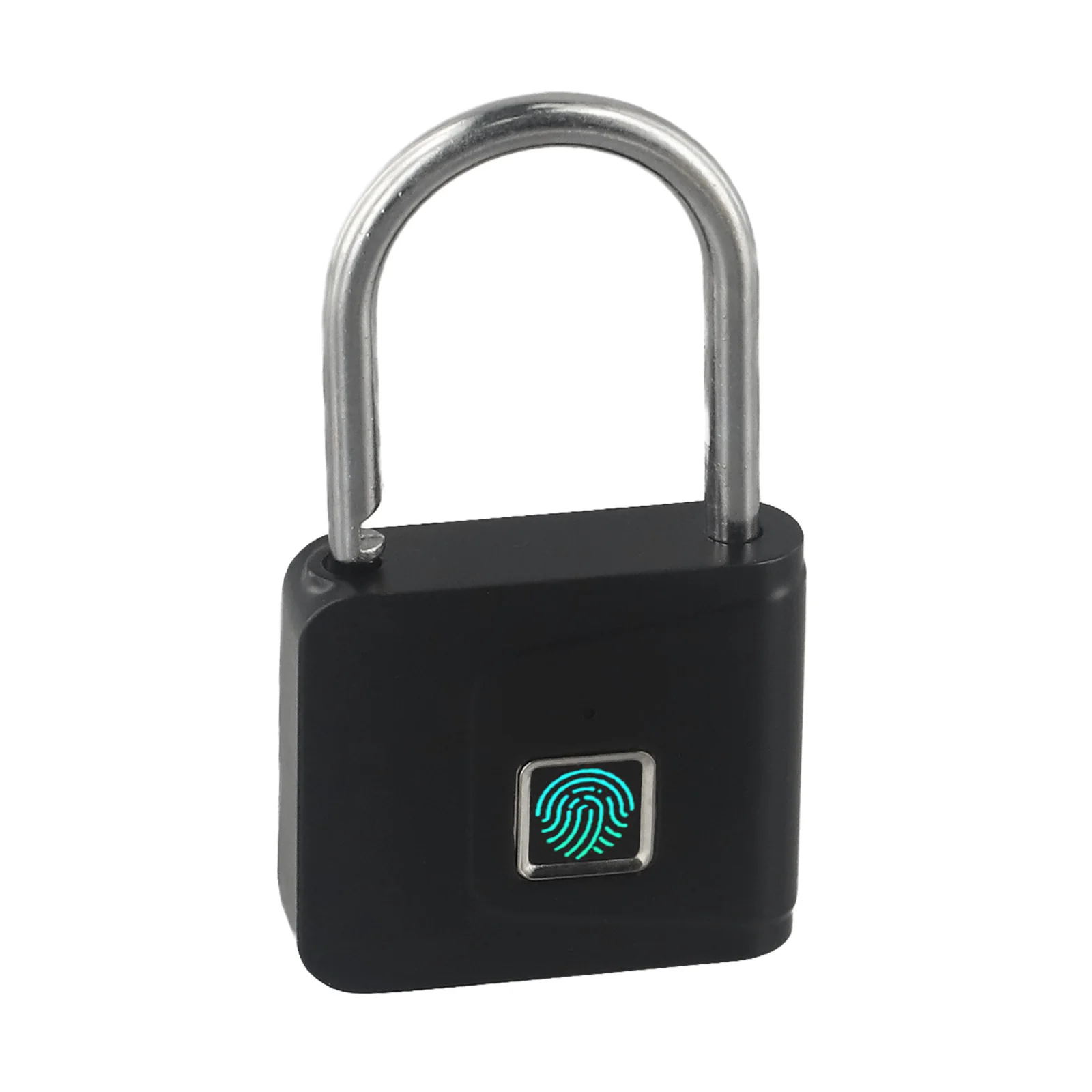 Smart Fingerprint Padlock Zinc Alloy Material One Click Unlocking Long Battery Life USB Rechargeable for Quick Charging