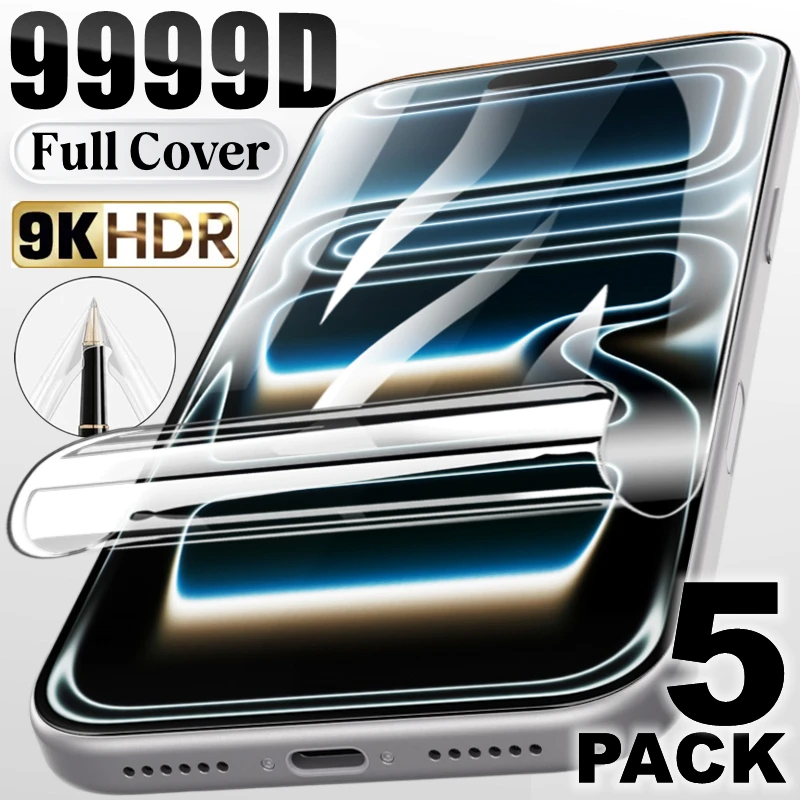 

1-5Pcs 17pm Hydrogel Film for IPhone 17 17Air 16Plus 17Pro 16PM Soft Screen Protector TPU Protective Film for IPhone17 iPhone16