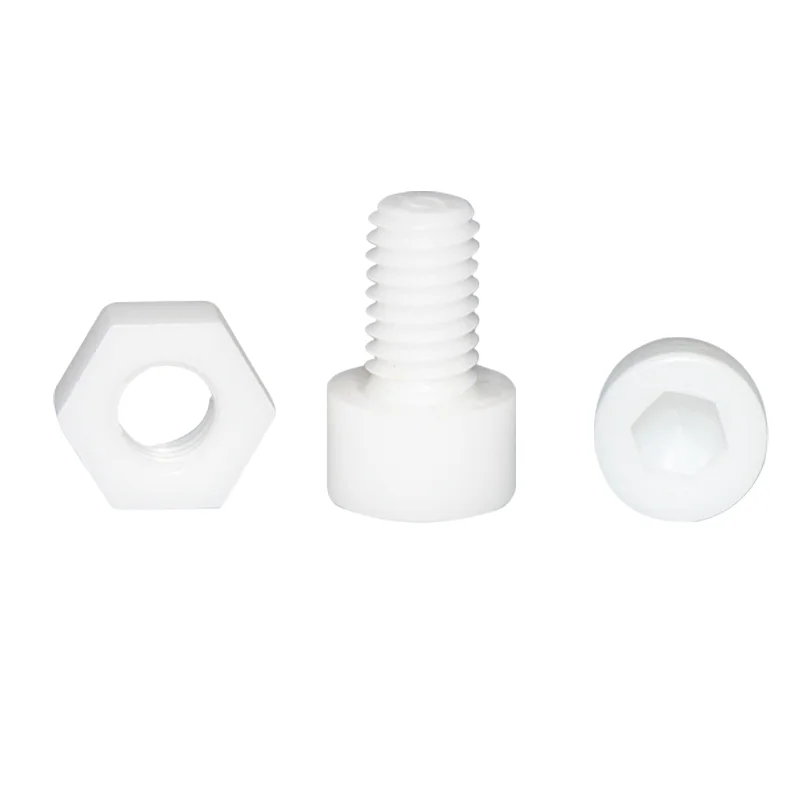 Ceramic Hex Nut M2-M16 High Temp Resistant 1500C Insulating Anti-Oxide Metric Thread