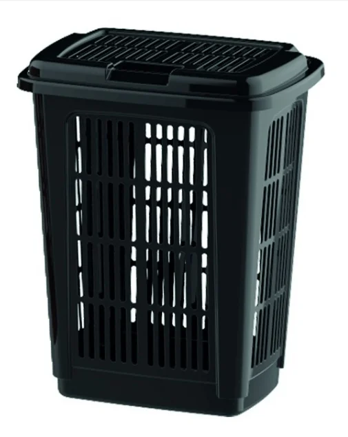 60 Liters Black Laundry Basket