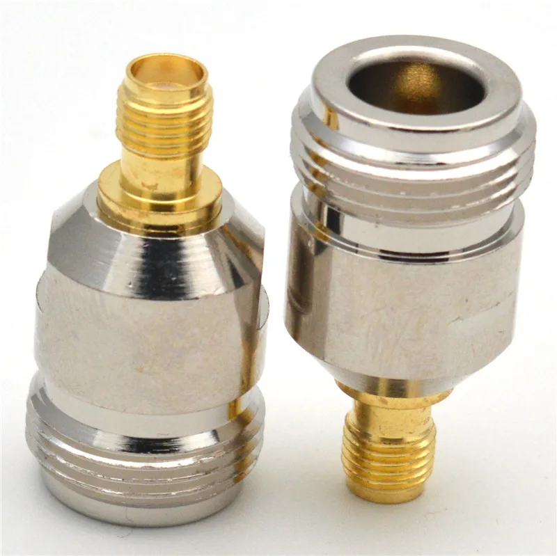 1 Stück SMA-zu-N-Adapter SMA-Buchse zu N-Buchse RF-Koaxialstecker aus Messing, gerade Ausführung, Großhandel – Detail 6