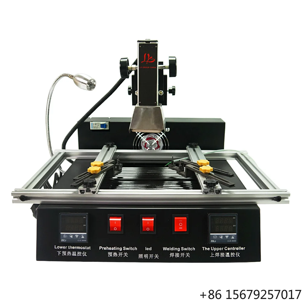 LY M770 New Infrared BGA Rework Station SMT Soldering Welding Machine Solder Flux Balls Paste Wick Station Reballing Full Kit