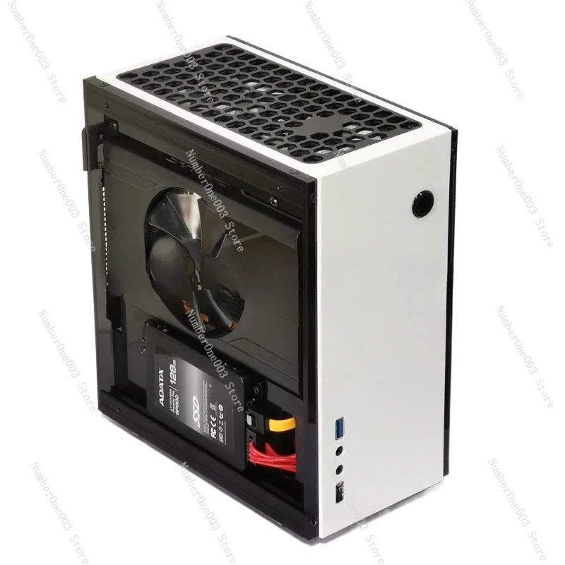 For GEEEK A31S mini itx side transparent chassis, small 1u power supply A4 chassis non aluminum small 1U power supply