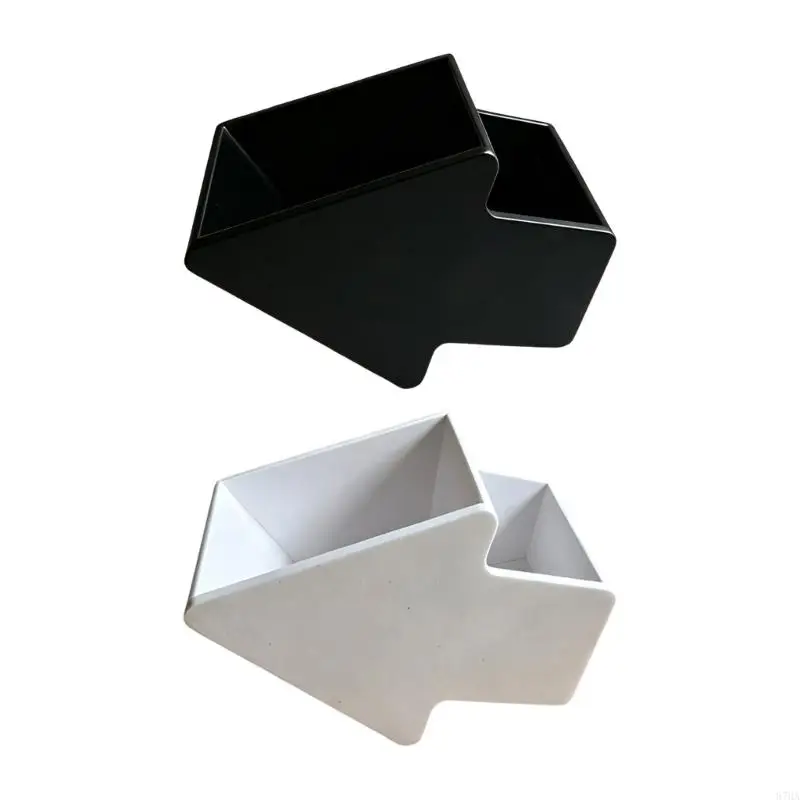 Desktop Storage Box Sorting Tray with Two Compartments, 3D Printed Parts Storage Bin for Small Hardware, Crafts 87HA