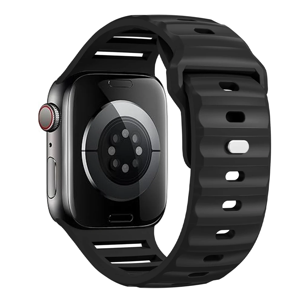 الأشرطة لساعة أبل الترا 2 الفرقة 49 مللي متر 45 مللي متر 44 مللي متر 42mmSport سيليكون حزام الساعات حزام كوريا سوار iwatch10 9 8 7 6 SE 5 42027 #2