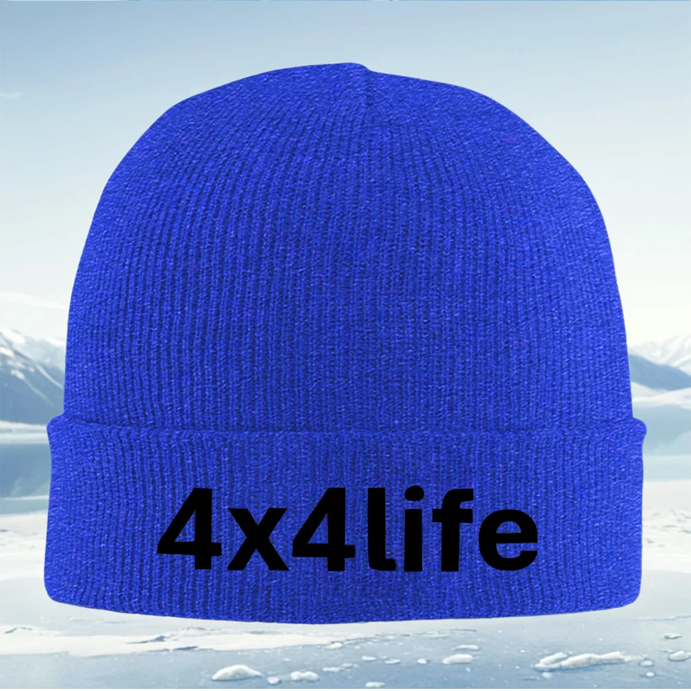 Texte graphique design police style hommes femmes unisexe tricoté chapeau bonnet pull casquette hiver thermique chaud noël en plein air cyclisme salut