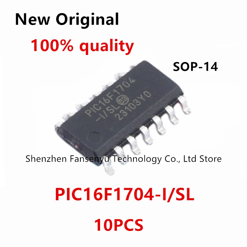 

(10piece)100% New PIC16F1704-I/SL PIC16F1704 I/SL sop-14 Chipset.