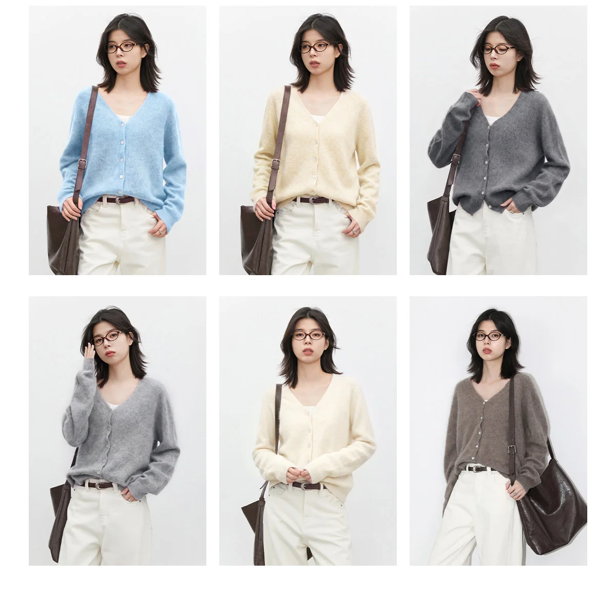 CHIC VEN New Women Cardigan Loose Casual V Neck Single-breasted Long Sleeved Top Retro Female Knitted Sweater Autumn Winter 2026