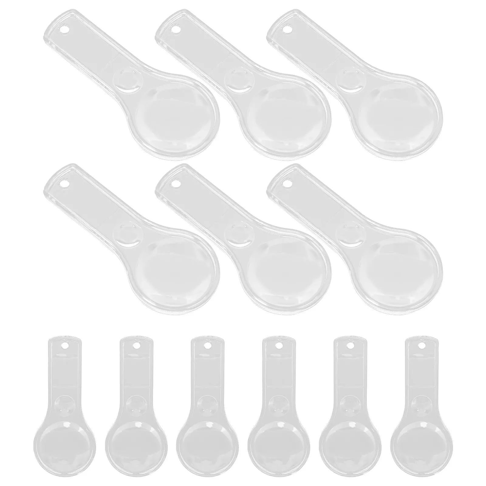 

12Pcs Lightweight Portable Magnifying Glass Handheld Mini Magnifier for Reading School Science Outdoor Nature Exploration Travel