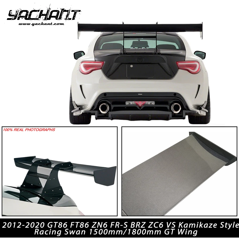 

Заднее антикрыло в стиле VS Kamikaze GT для FRP/CF/CFFG 1500мм/1800мм, для GT86 FT86 ZN6 FR-S BRZ ZC6 2012-2020 годов выпуска