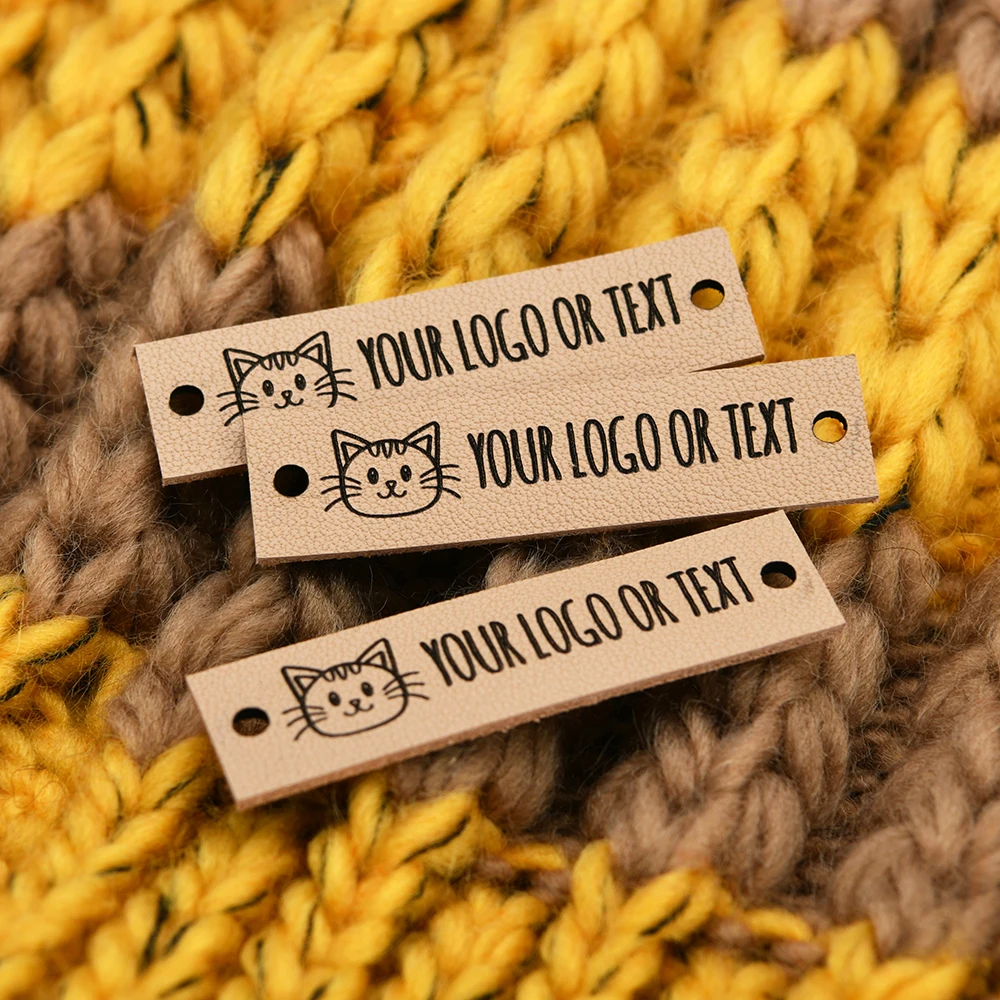 

Laser Engraved Customizable Leather Tags 12.5x50mm for DIY Crafts - Eco-Friendly Material, Personalized Gift (Multi Sizes)