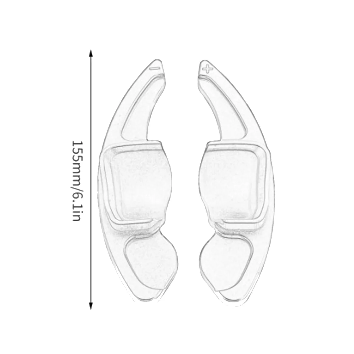 Steering Wheel Shift Paddles Gear Shift Extension for Volkswagen Golf Suncool Sprint Myrtle Sienna Skoda,