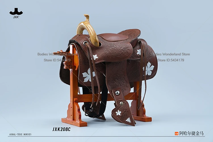 JXK208C 1/6 스케일 시뮬레이션 된 미니 말 안장 하네스 인형 집 장면 액세서리 12 인치 액션 피규어 바디