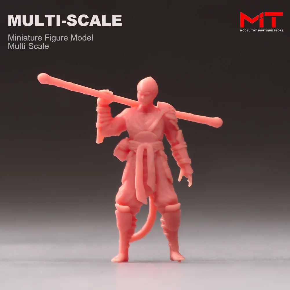 متوفر شخصيات مرسومة 1/87 1/64 1/43 1/24 1/18 تمثال قرد قصص الأسطورة الصينية المنمنمات دمية صغيرة نموذج المشهد الدعائم اللعب