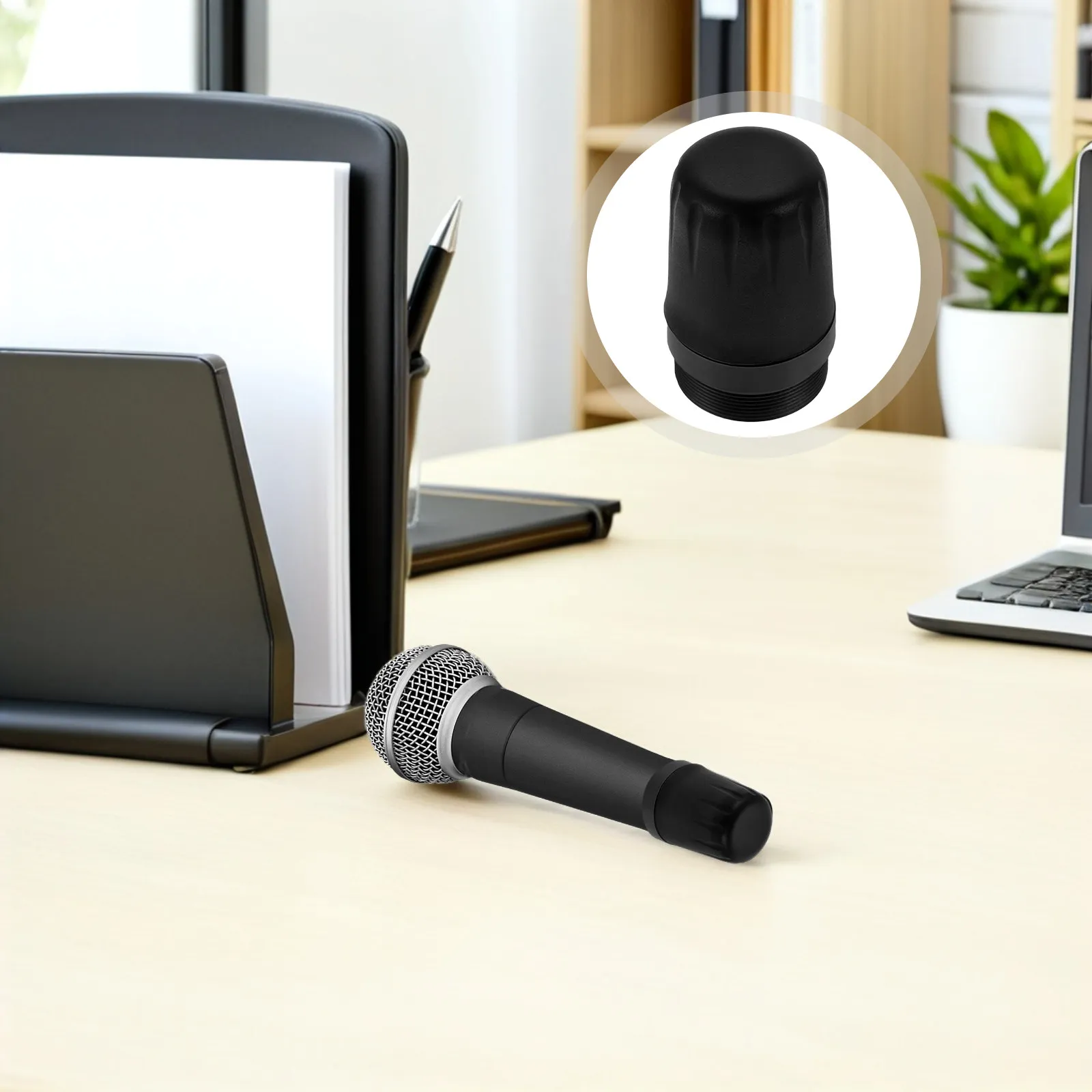 

2 шт. силиконовые чехлы для микрофонов KTV, сменные накладки на нижнюю часть беспроводных микрофонов - противоскользящие защитные накладки-держатели