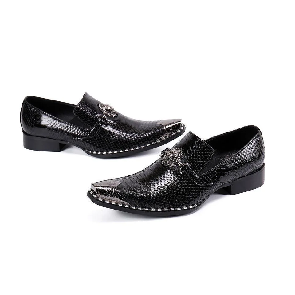 Sapatos Oxford de couro envernizado masculino, vestido formal de negócios, terno moderno italiano smoking