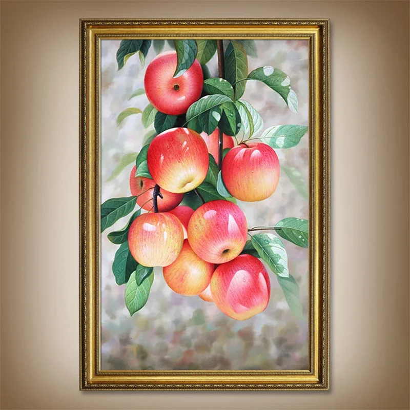 

Apples 5D Diamond Paintings Full Diamond Art Embroidery Large Hotel Office Living Room Home Decor DIY Diamond Cross Stitch Kits