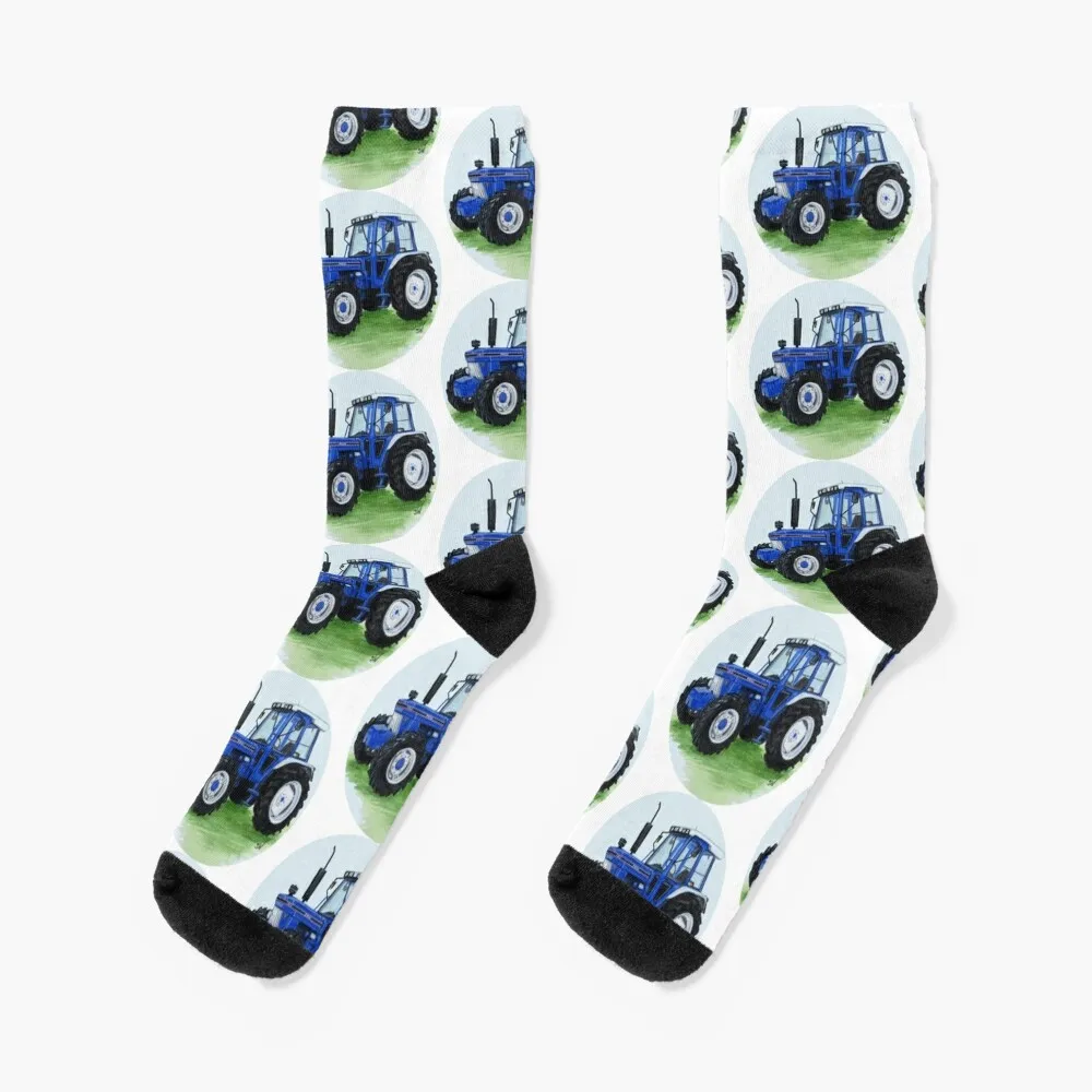 

Blue Classic Tractor Socks Men cycling socks Men's winter socks Women's compression sock Socks Women