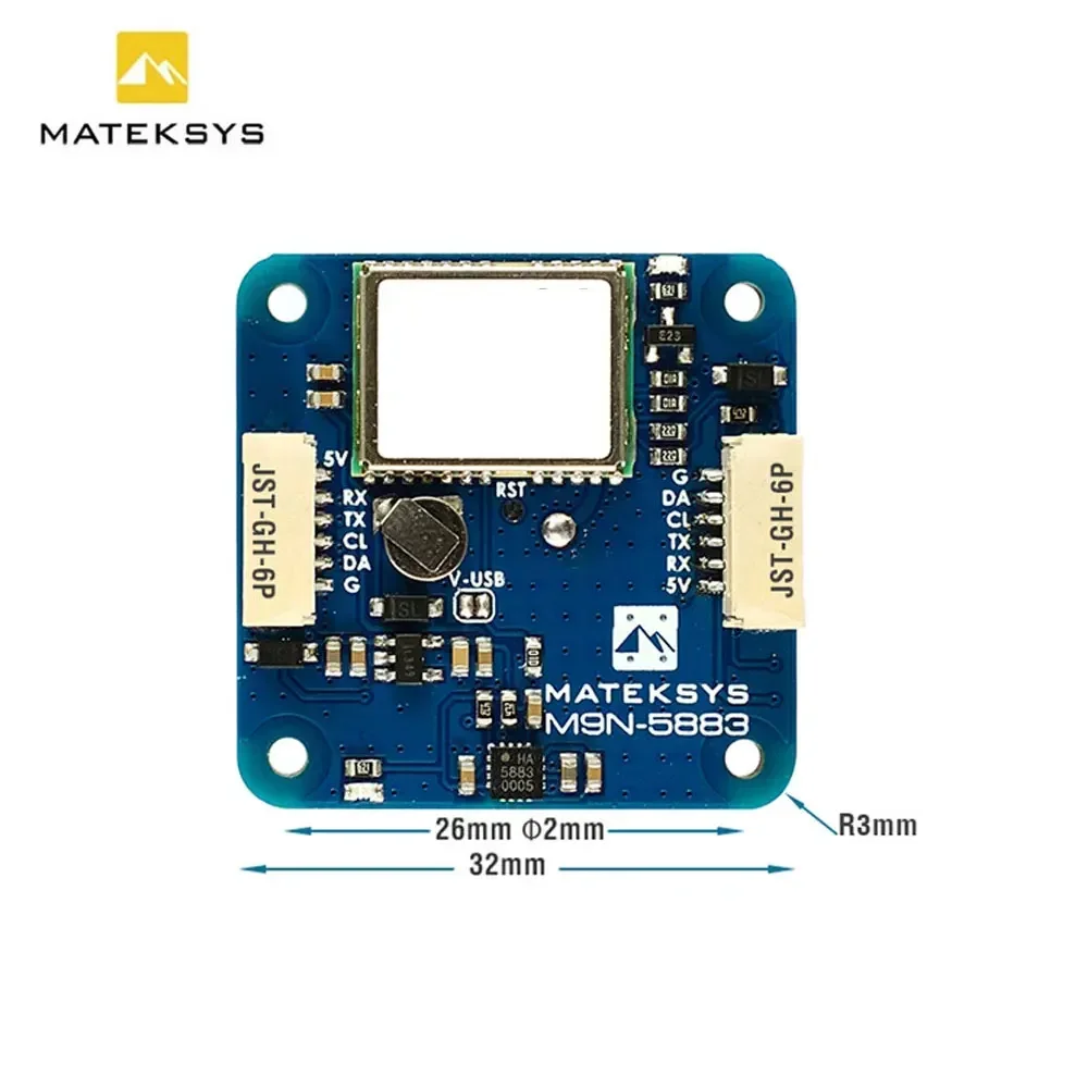 VivaMATEK MATEKSYS GNSS COMPASS M9N-5883 GPS For Long Rang RC FPV Drone