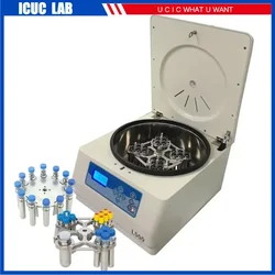 High Capacity Low Speed Desktop Medical Laboratory PRP Centrifuge Machine 4x50ml 24x10ml Swing Rotor L500