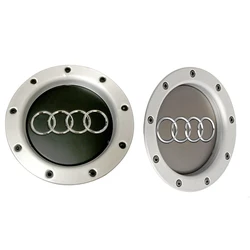 4 unidades 146 mm 8D 0601165 K cinza preto centro da roda hub caps aro emblemas emblema logotipo para audi quattro tt a2 a3 a4 a8 s6 q5 q7 rs6