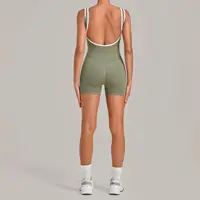 Sleeveless Backless Gym Rompers Women Sexy Monkeys One Piece Clothing Summer Sporty Tank Short Jumpsuit Fitness Short Overalls - Image 4