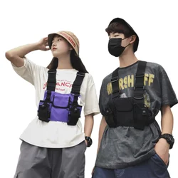 Unisex Tactics Chest Bag Functional Men Women Fashion Bullet Hip Hop Vest Streetwear Bag Waist Pack Chest Rig Bag 4 Colors