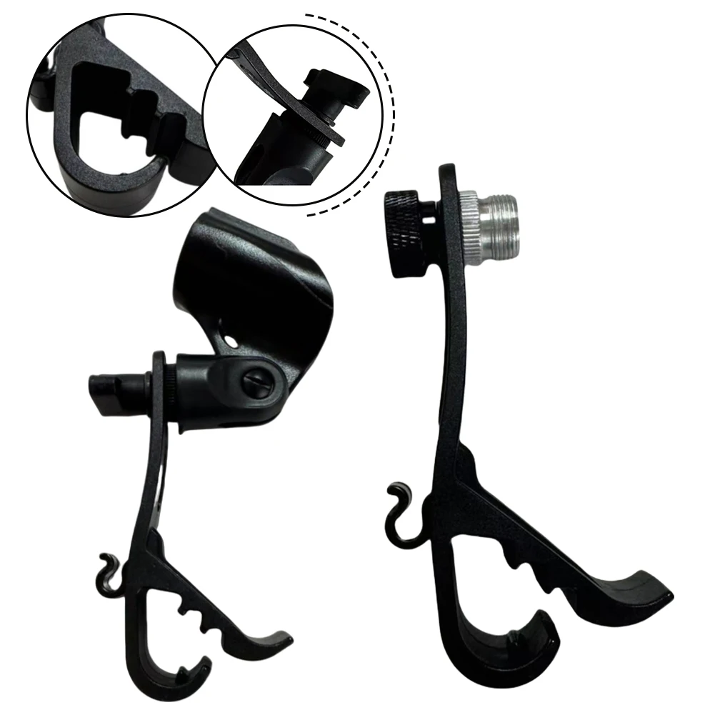 1PC Anti Slip Drum Microphone Clips Holder Adjustable Shockproof Drum Microphone Holder Secure Space-Saving Design